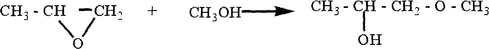 Method for synthesizing propylene glycol methyl ether