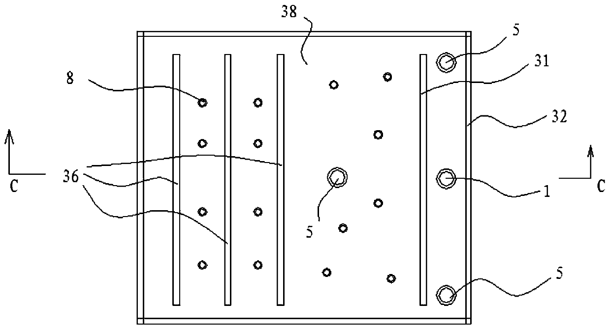 Test device for simulating karst fissure-pipeline water and solute migration rule