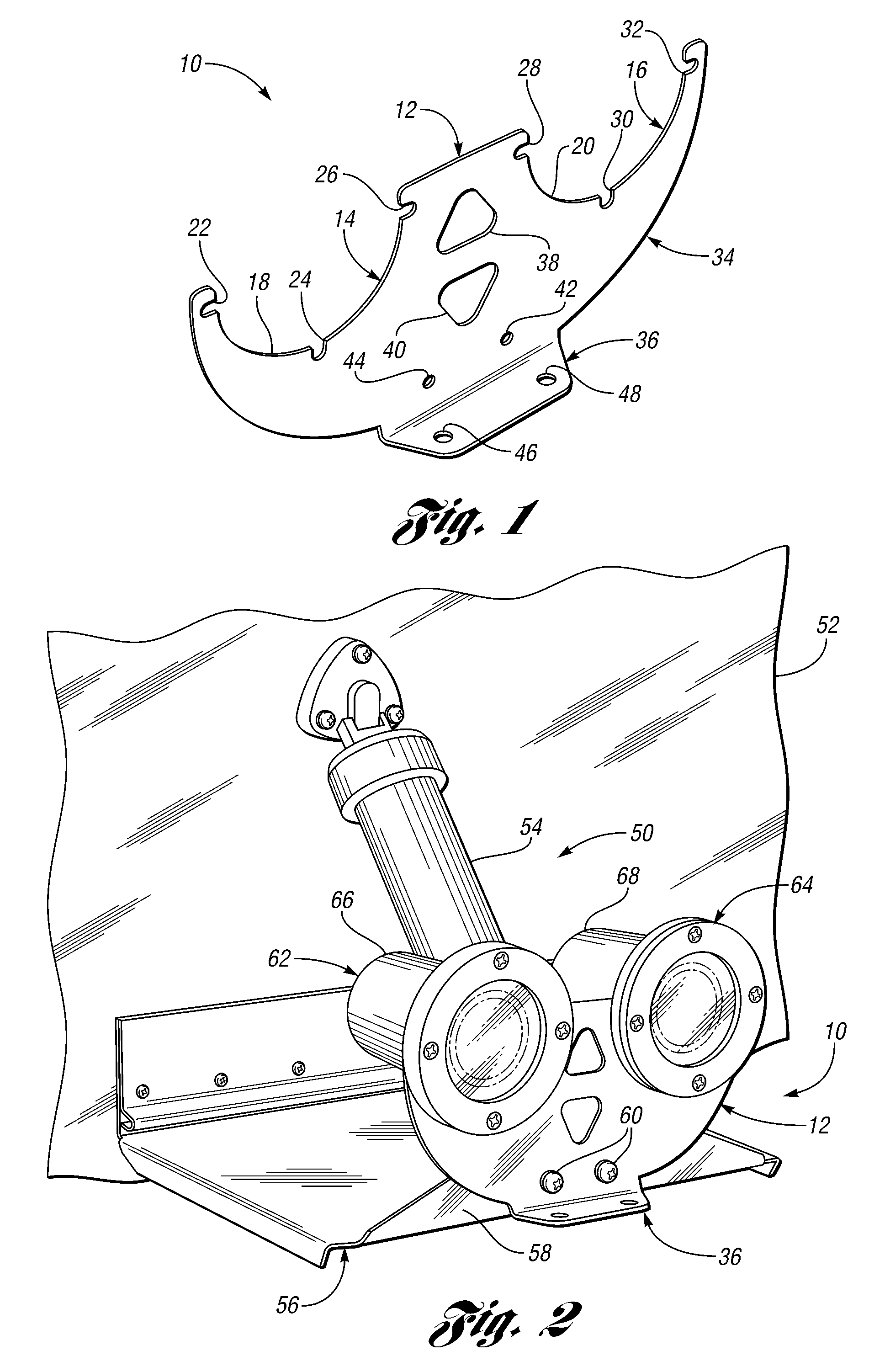 Marine light mounting system and method for producing same