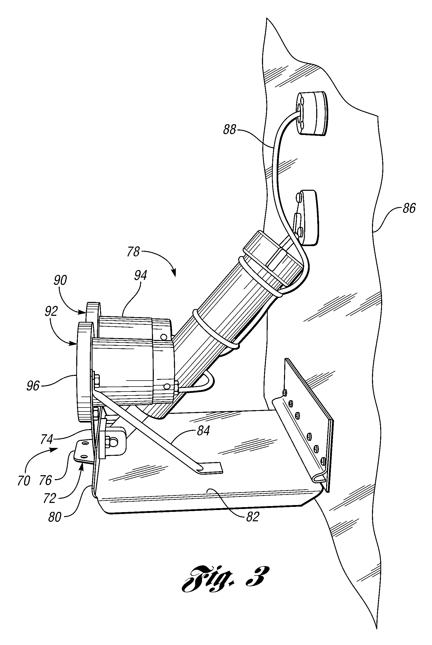 Marine light mounting system and method for producing same