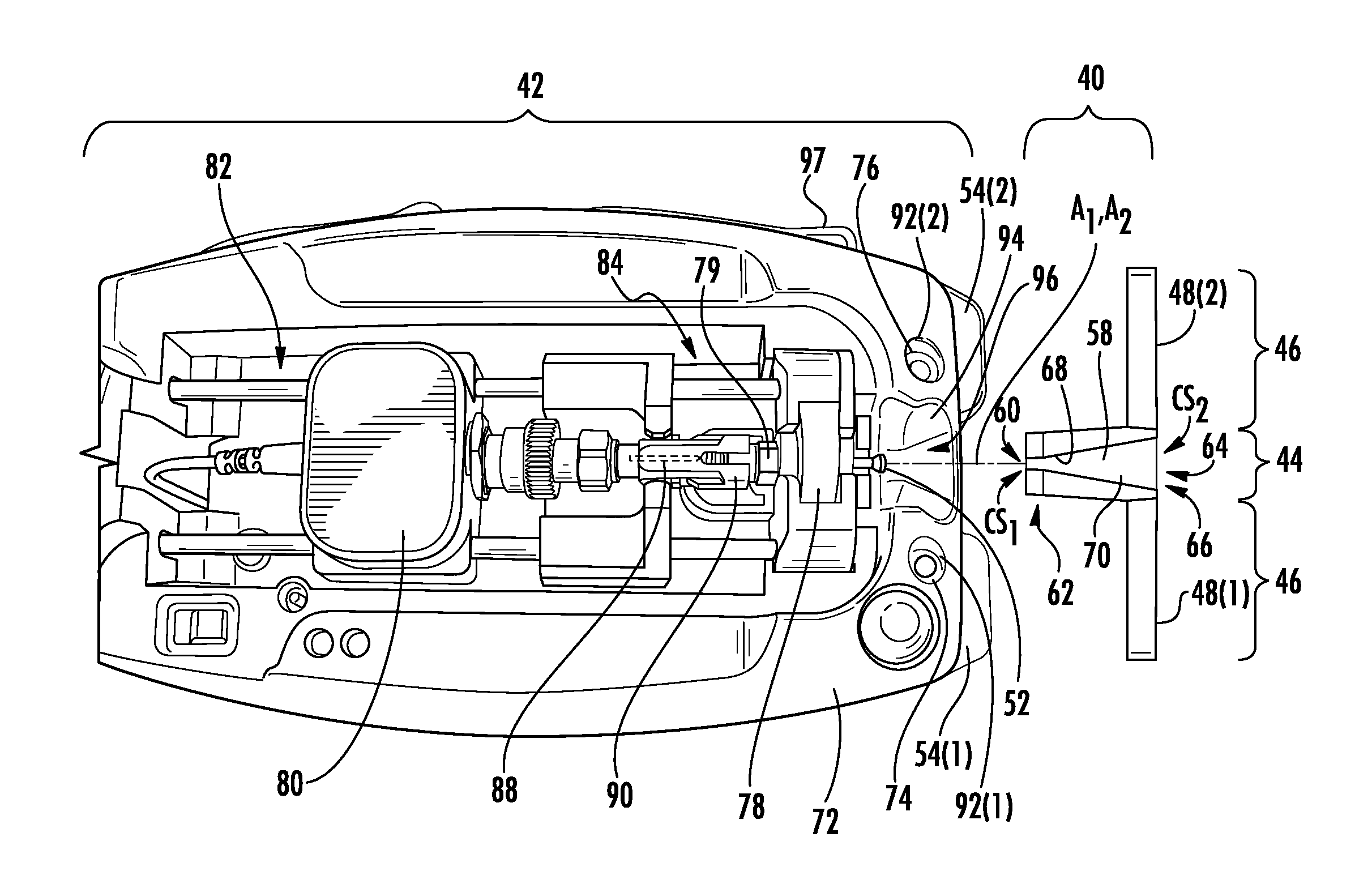 Detachable optical fiber guides for splice connector installation tools, and related assemblies and methods