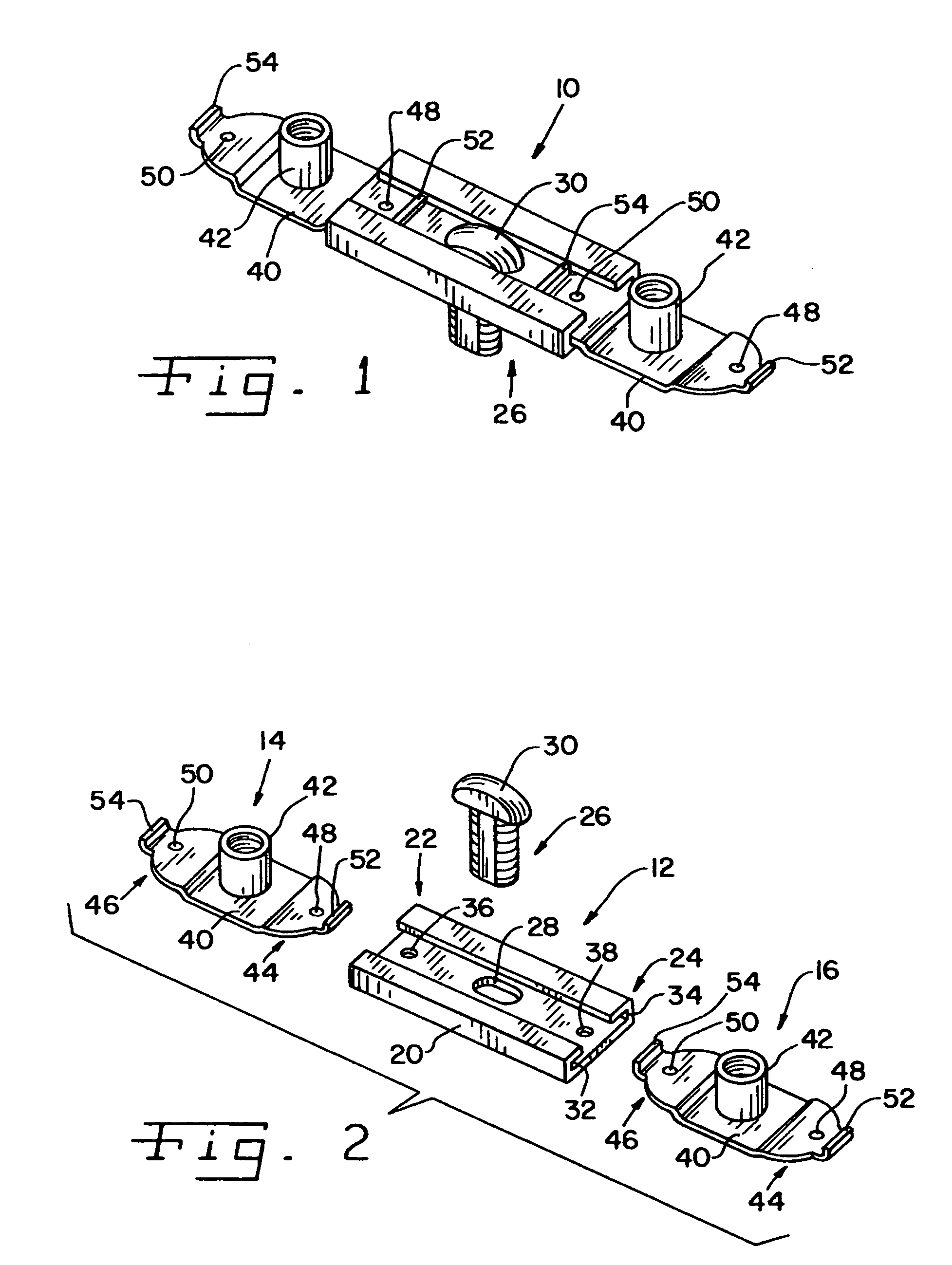 Modular nut plate