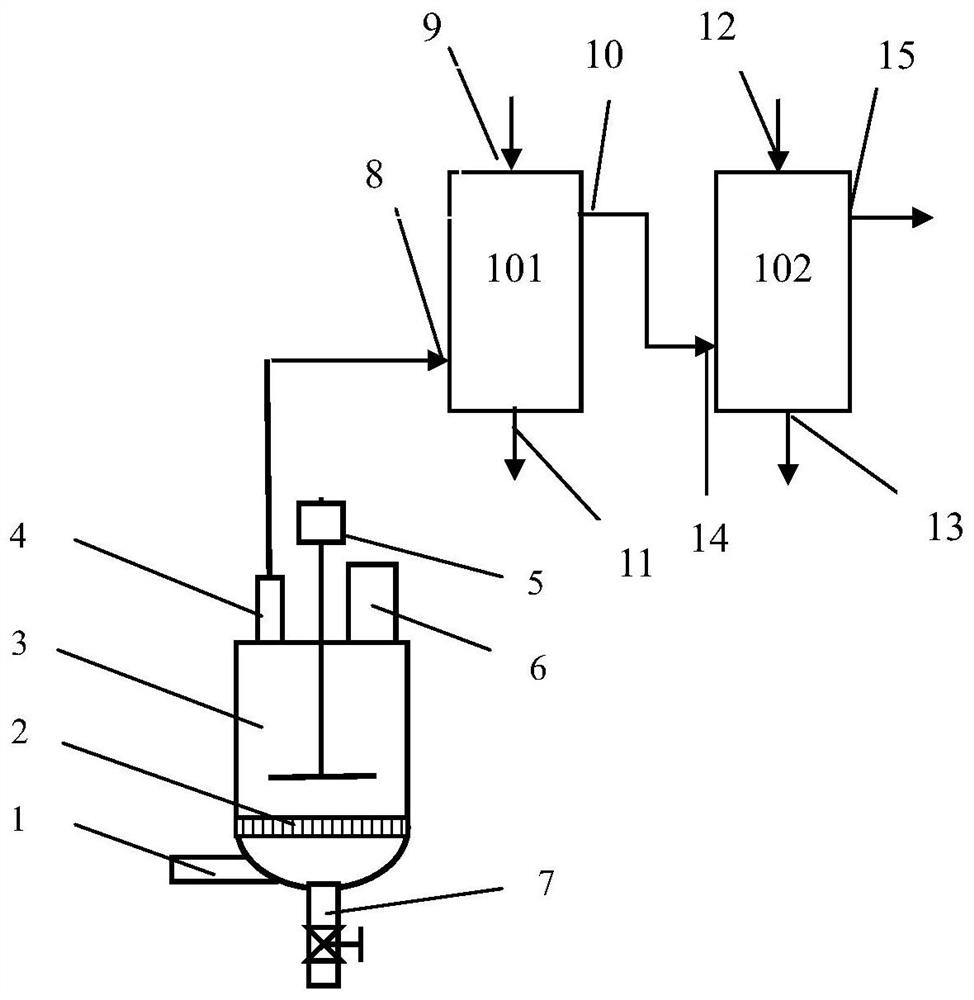 A method for regeneration of denitrification ferric chloride adsorbent