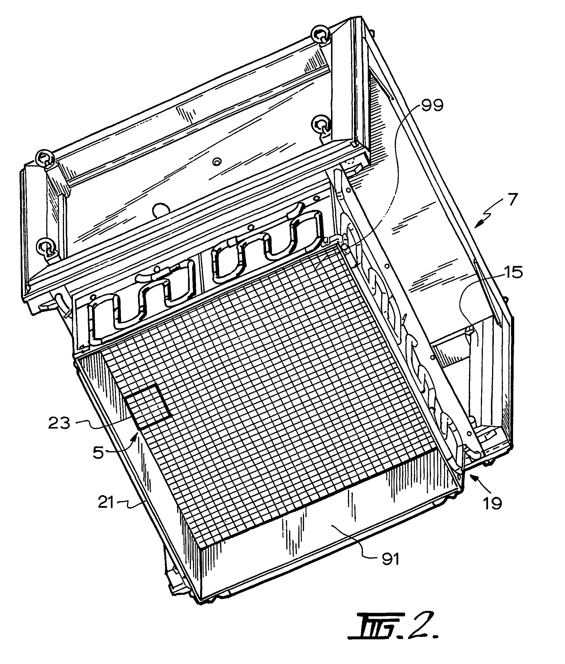 Cooling circuit for receiver of solar radiation