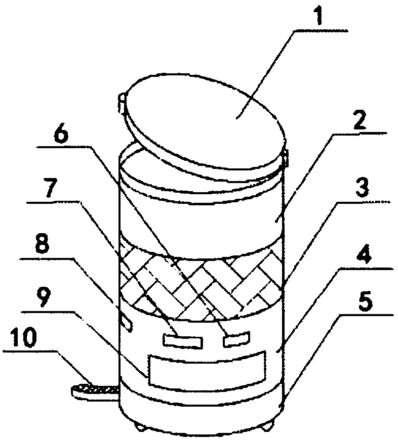 Intruding-prevention electronic sundry box