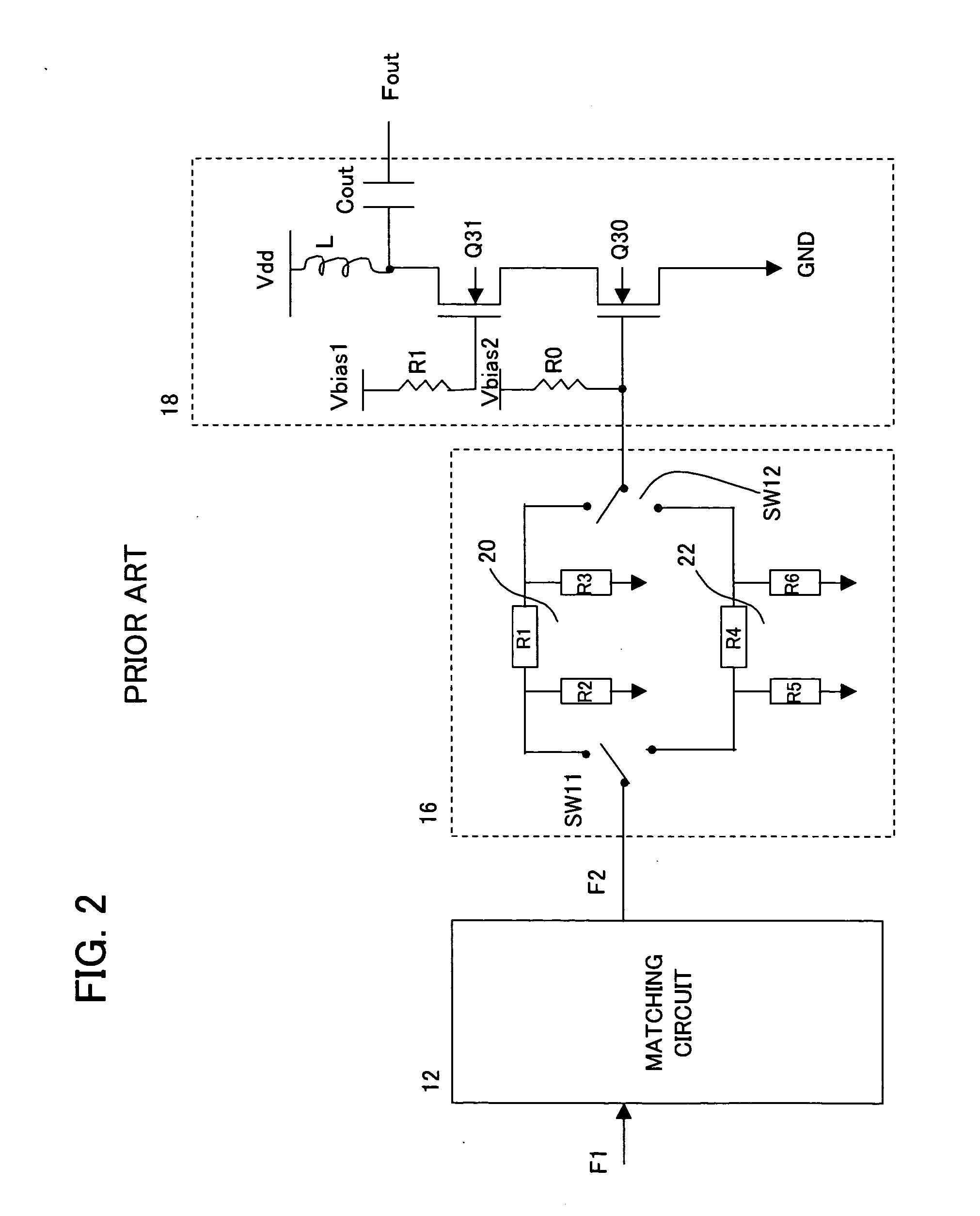 High frequency amplifier circuit permitting variable gain control