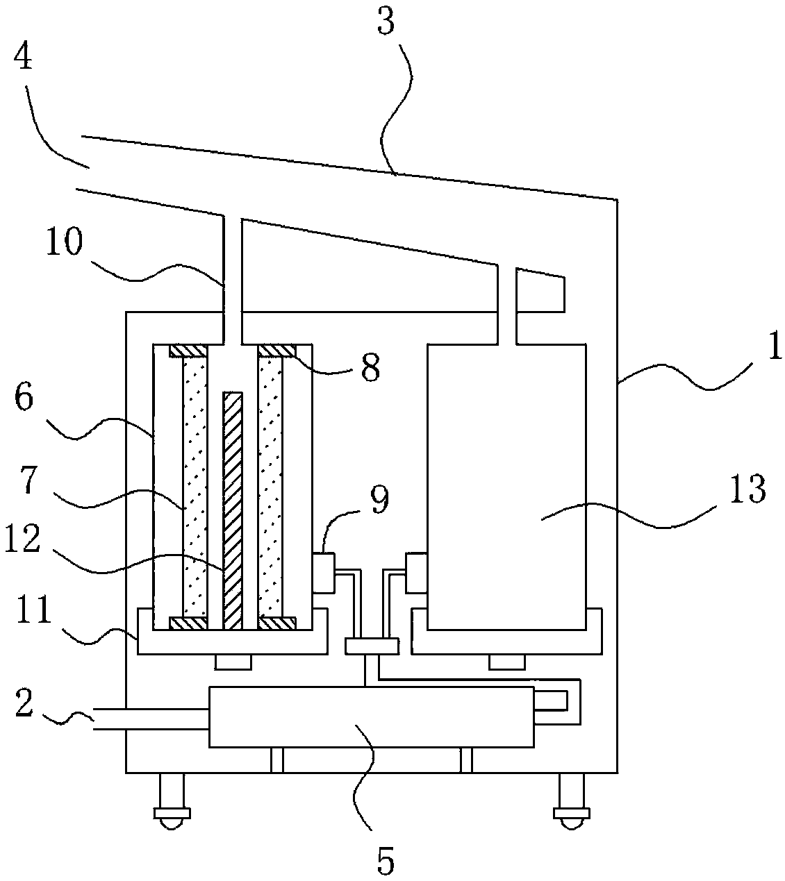 Domestic air compression and filtration purifier