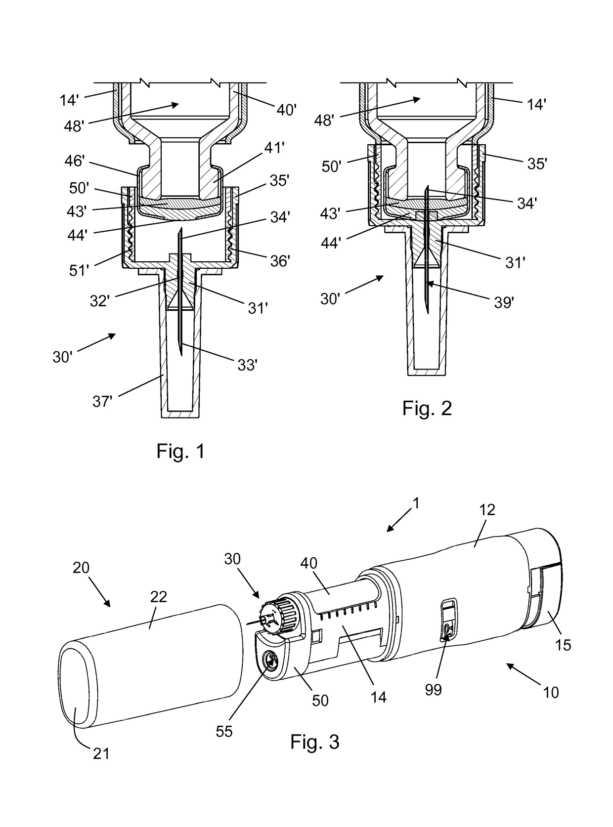 Drug Delivery Device with Cap Induced Needle Movement