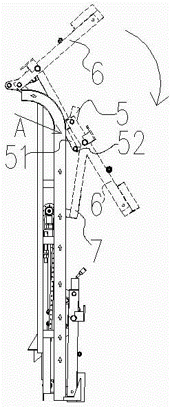 Garbage collection device for pure electric garbage truck