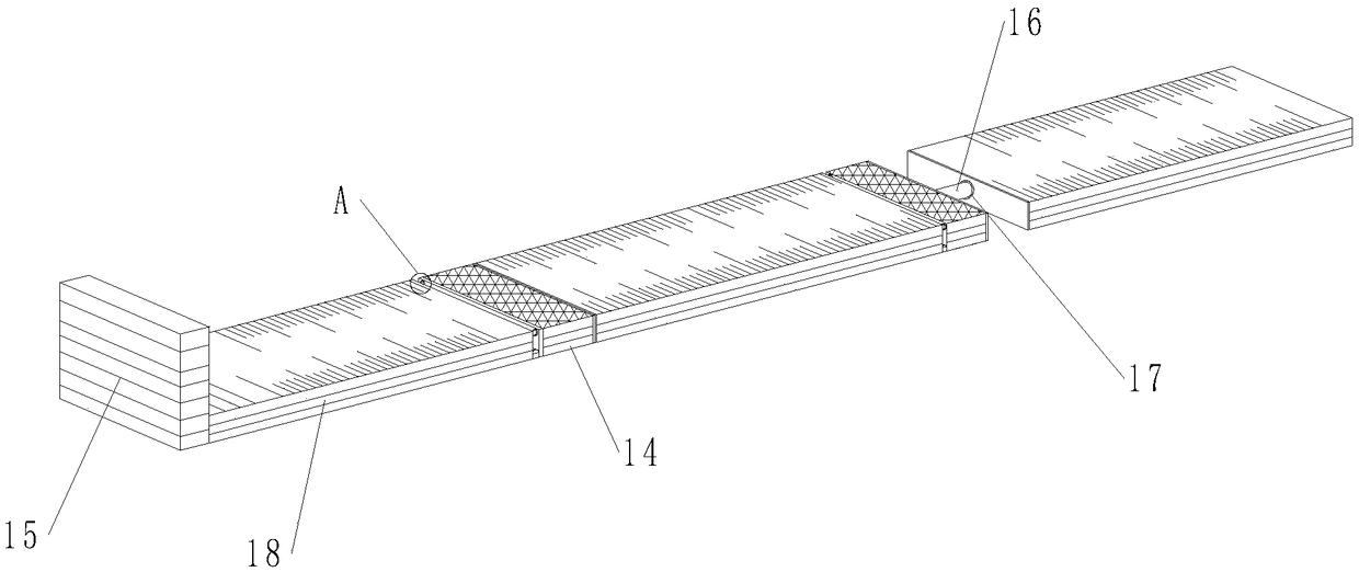 Foldable box staff for construction