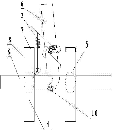 Manually-assisted handheld ratchet-pawl variable-diameter branch clamping persimmon girdling device