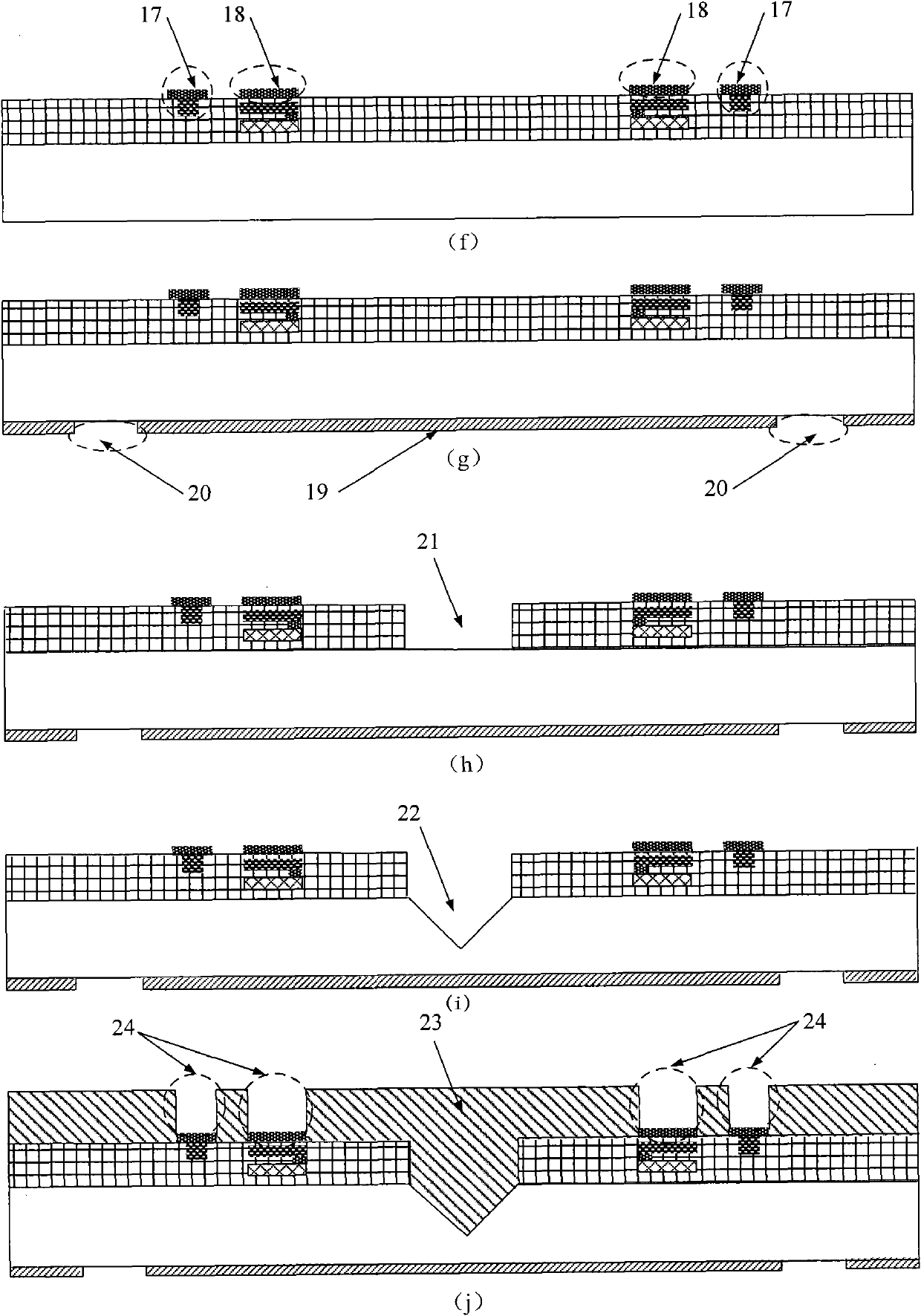 Integrated anemograph based on ceramics wafer level package and preparation method thereof