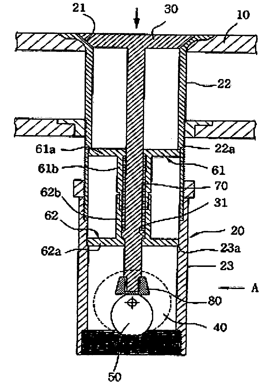 Apparatus for automatically operating a drain valve in a washstand