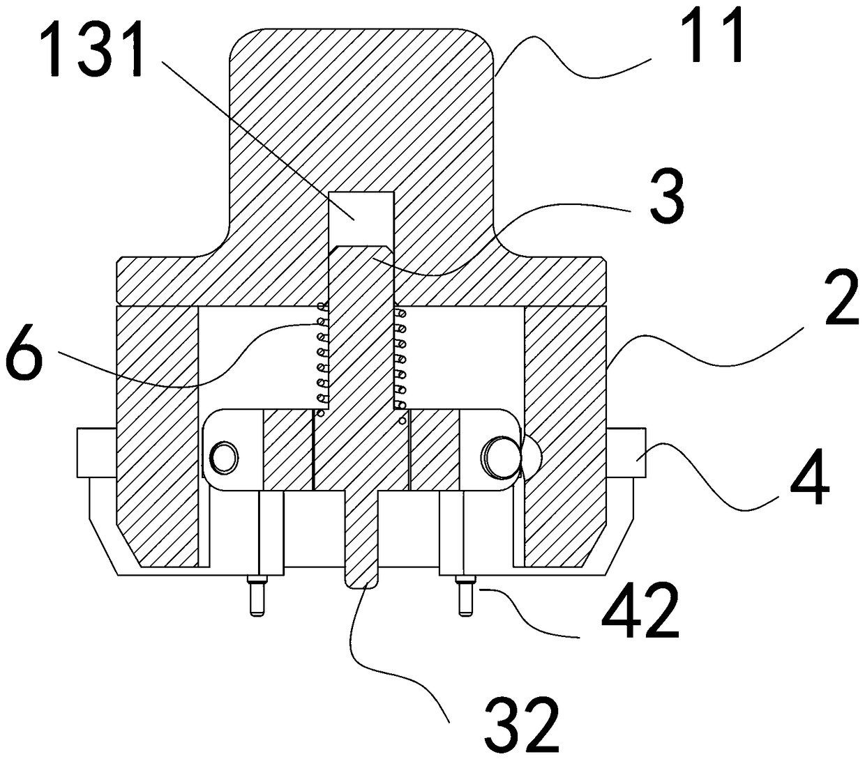 Tightening clamp for hinge screw tightening robot