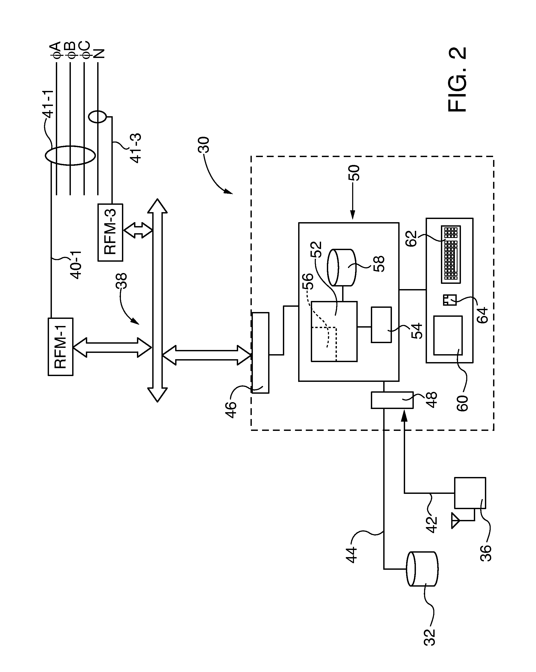 Self learning radio frequency monitoring system for identifying and locating faults in electrical distribution systems
