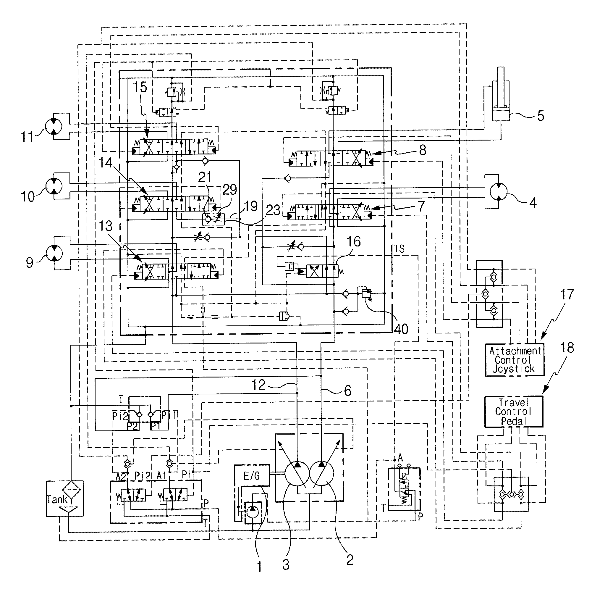 Pipe layer having swing speed adjustable system