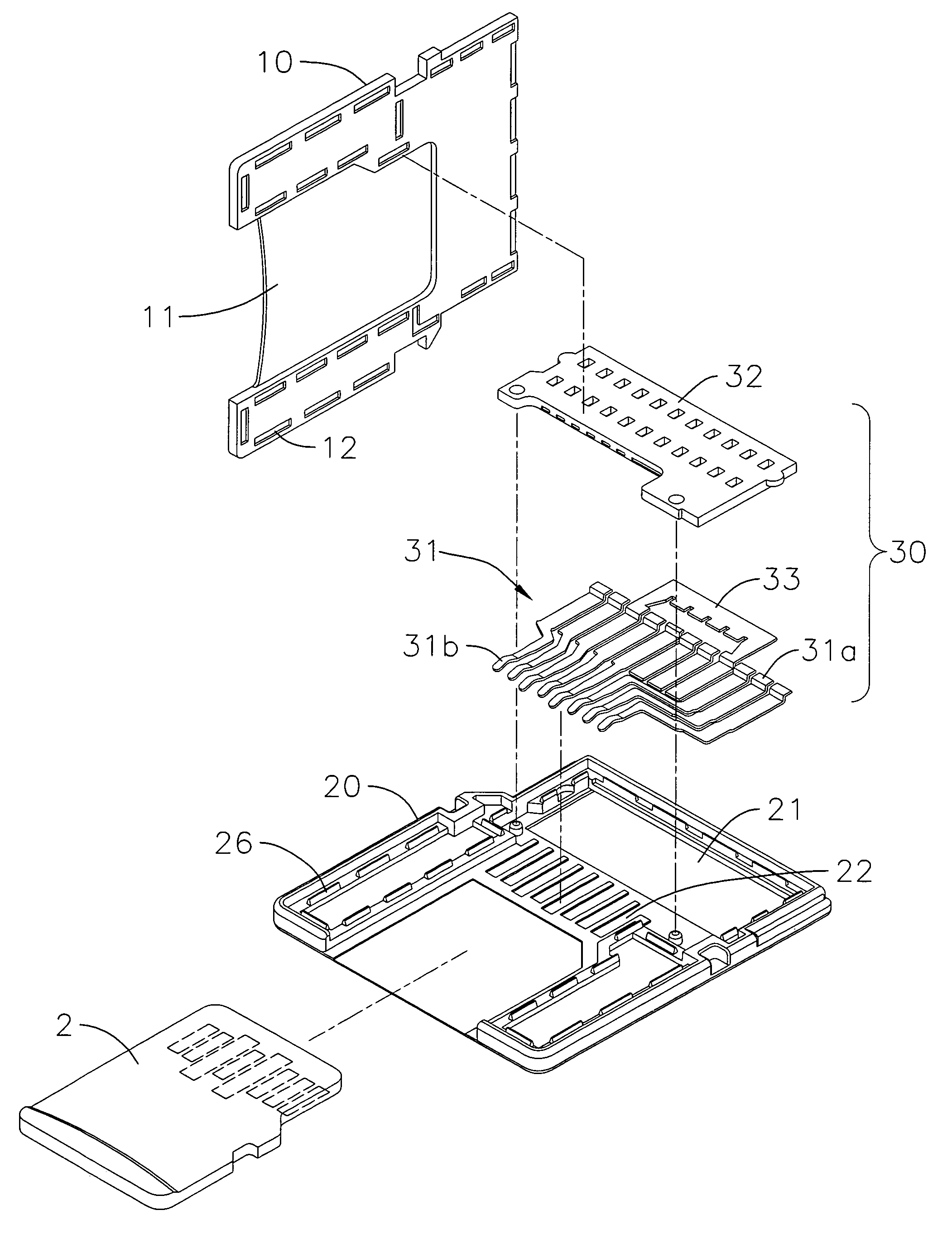 Card adapter structure