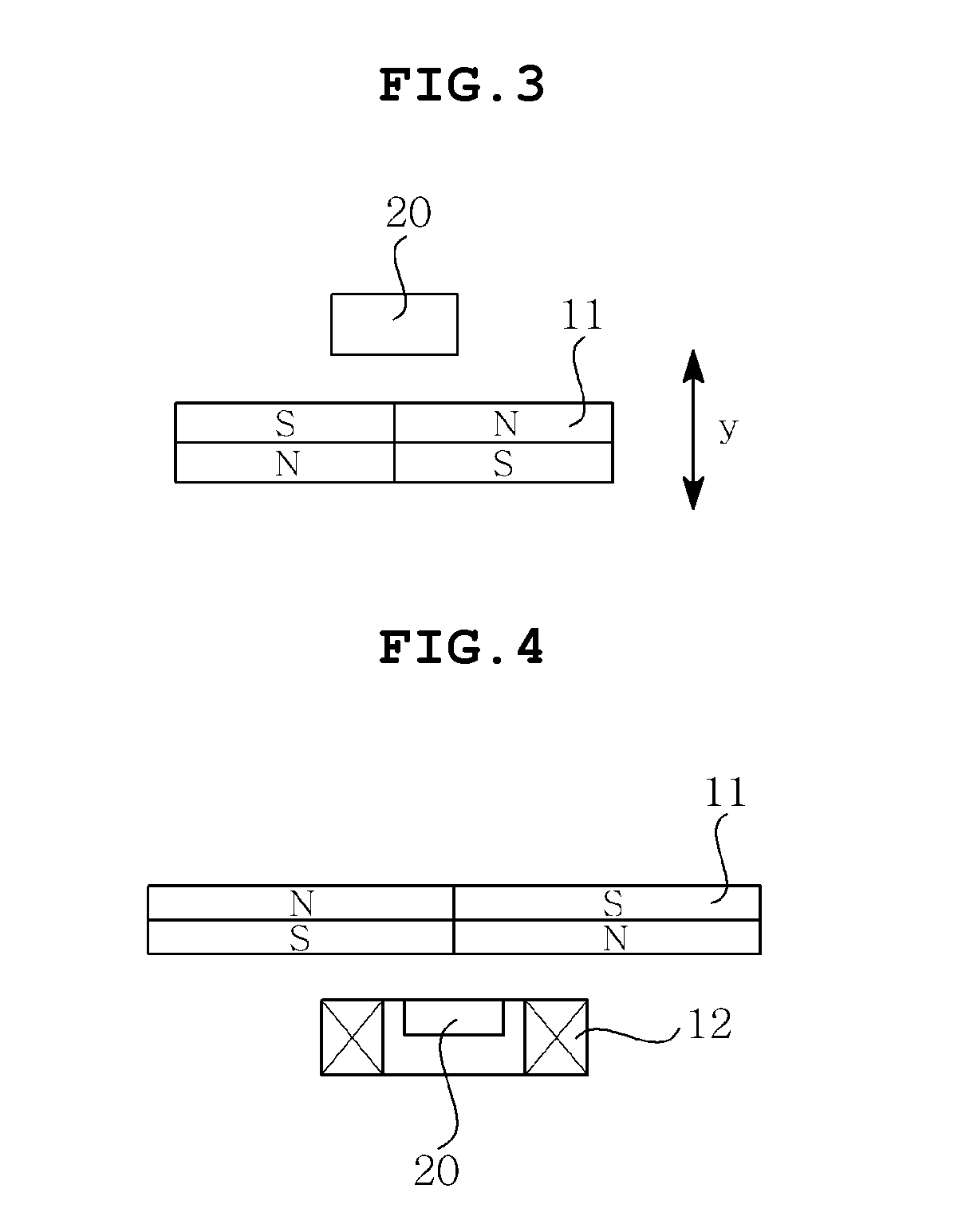 Optical image stabilizer detecting x direction displacement and y direction displacement of lens group