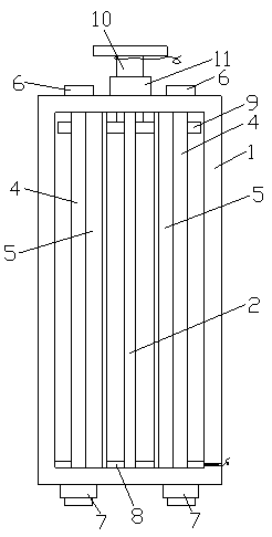 Adjustable heat-dissipating lithium battery box