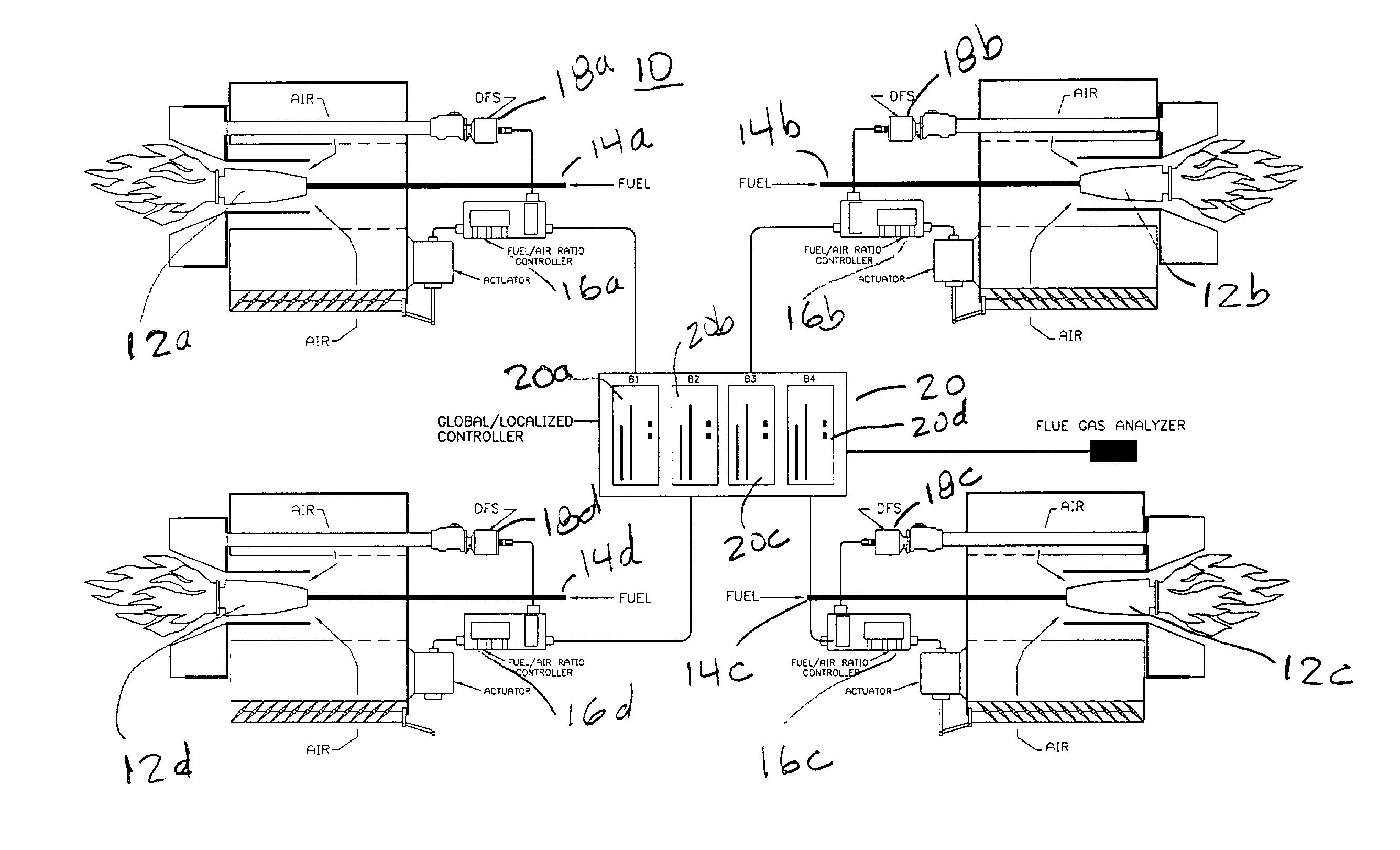 Combustion emission estimation with flame sensing system