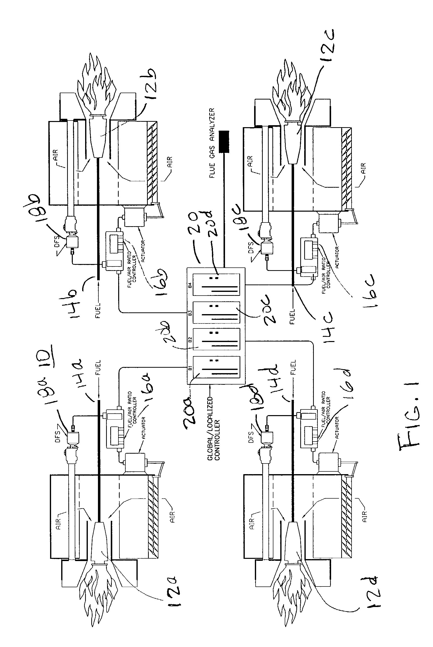 Combustion emission estimation with flame sensing system