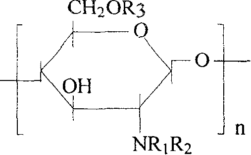 Hydrophobically modified succinylated chitosan derivative and its prepn process