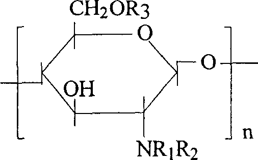 Hydrophobically modified succinylated chitosan derivative and its prepn process