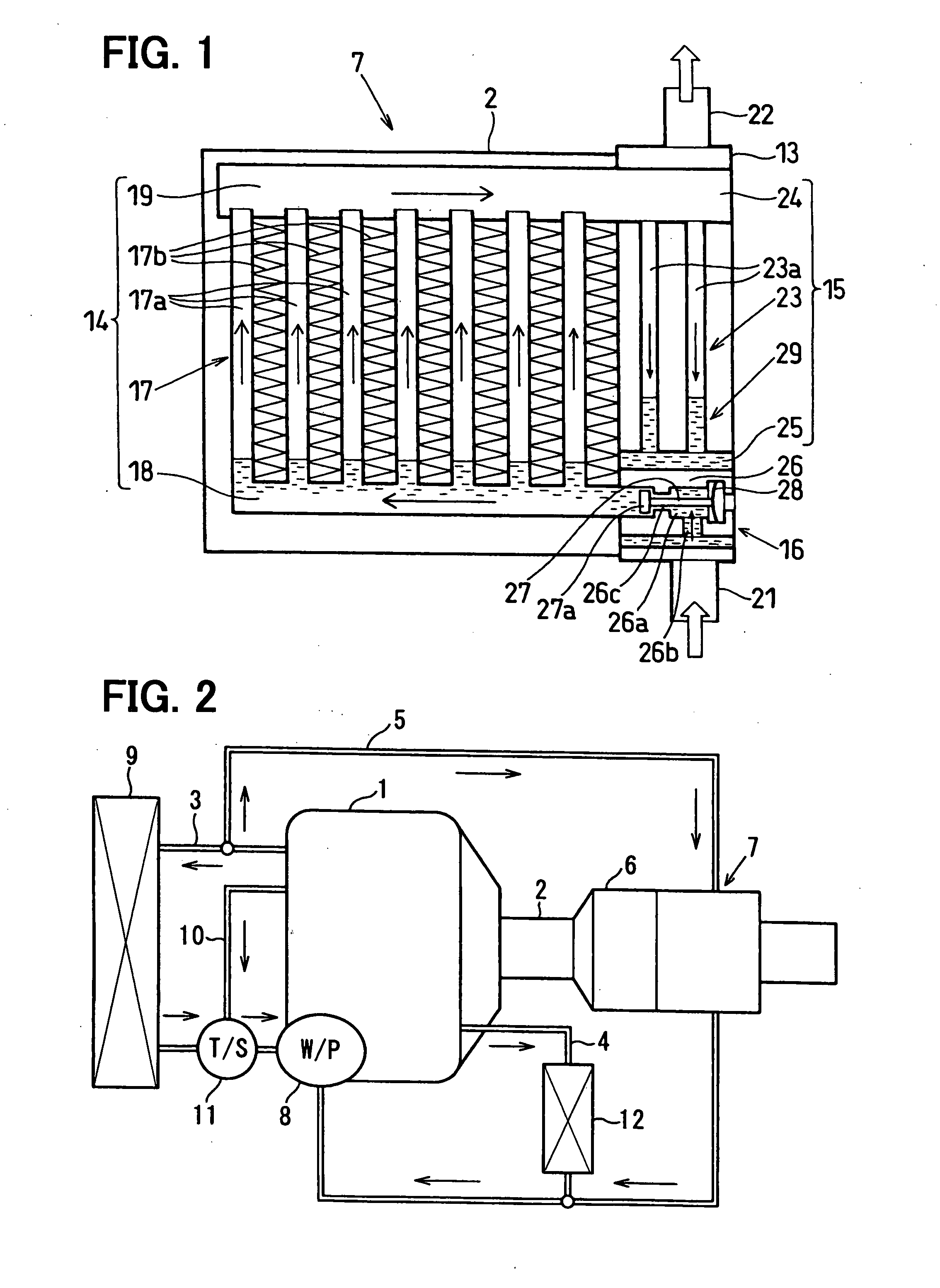 Loop type heat pipe and waste heat recovery device