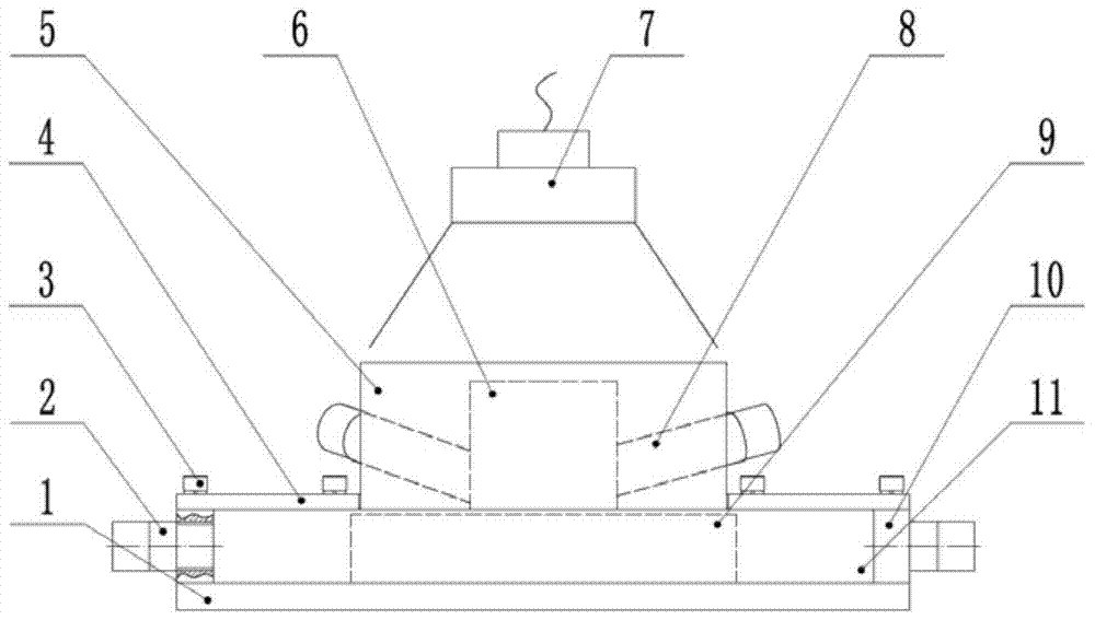 A gas-liquid-solid three-phase abrasive flow swirling flow field online observation method and device