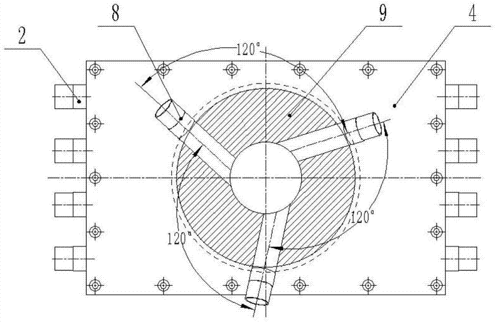 A gas-liquid-solid three-phase abrasive flow swirling flow field online observation method and device