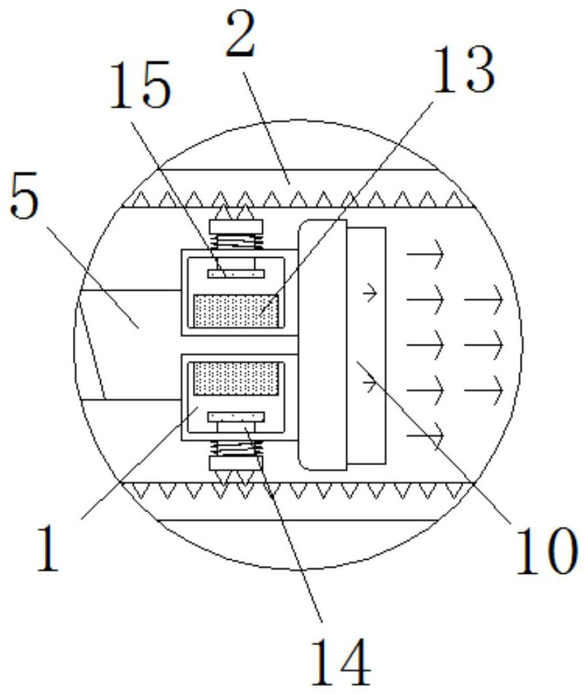 Suspension damping chassis structure of agricultural machinery equipment applying electric control support