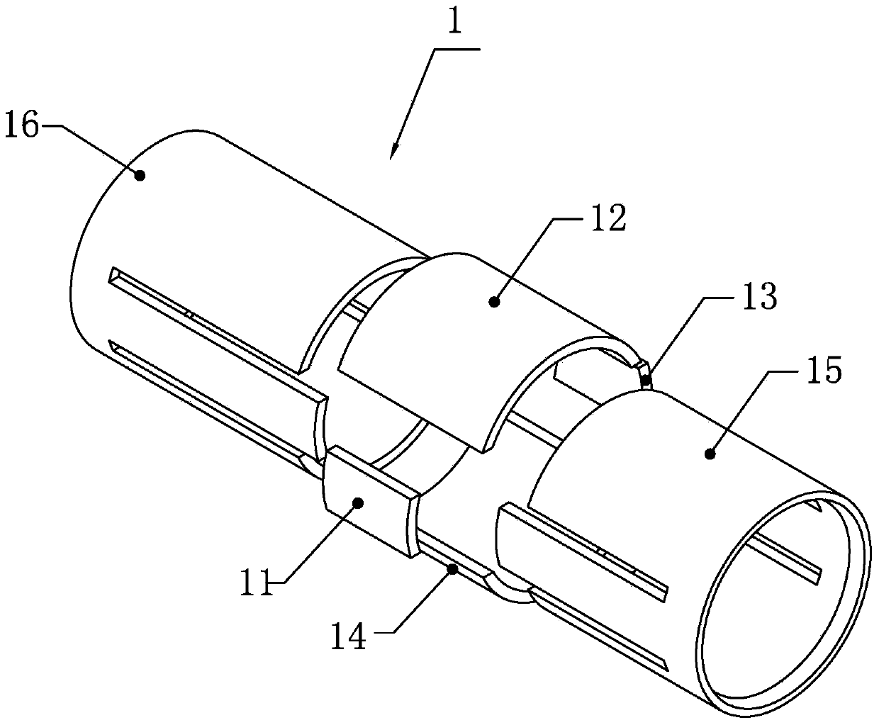 Round tube joint conversion structure and manufacturing method thereof