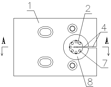 Positioned water spray device of reciprocating wire cut electrical discharge machining