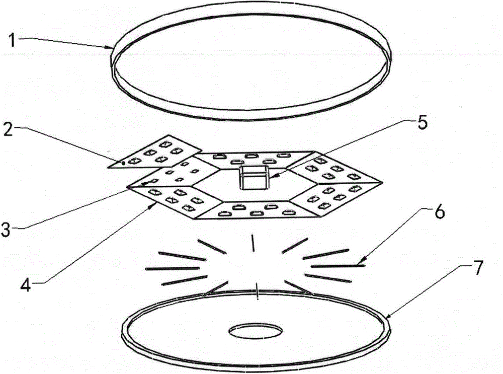 Microlens array based large-power ceiling lamp