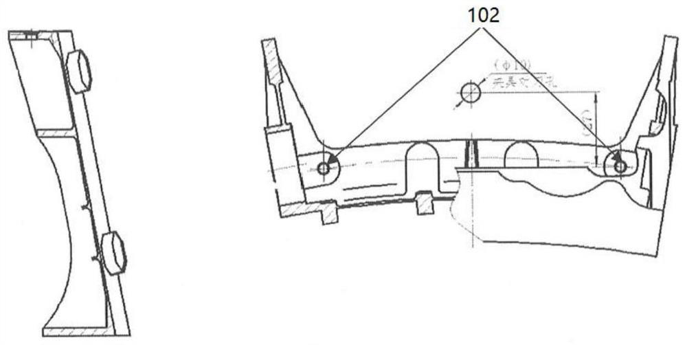 Machining method for cast cone ring block special-shaped mounting edge