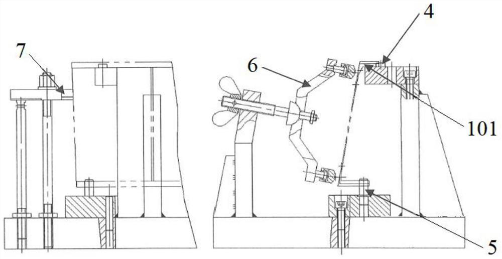 Machining method for cast cone ring block special-shaped mounting edge