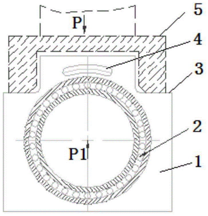 Supporting roll bearing base