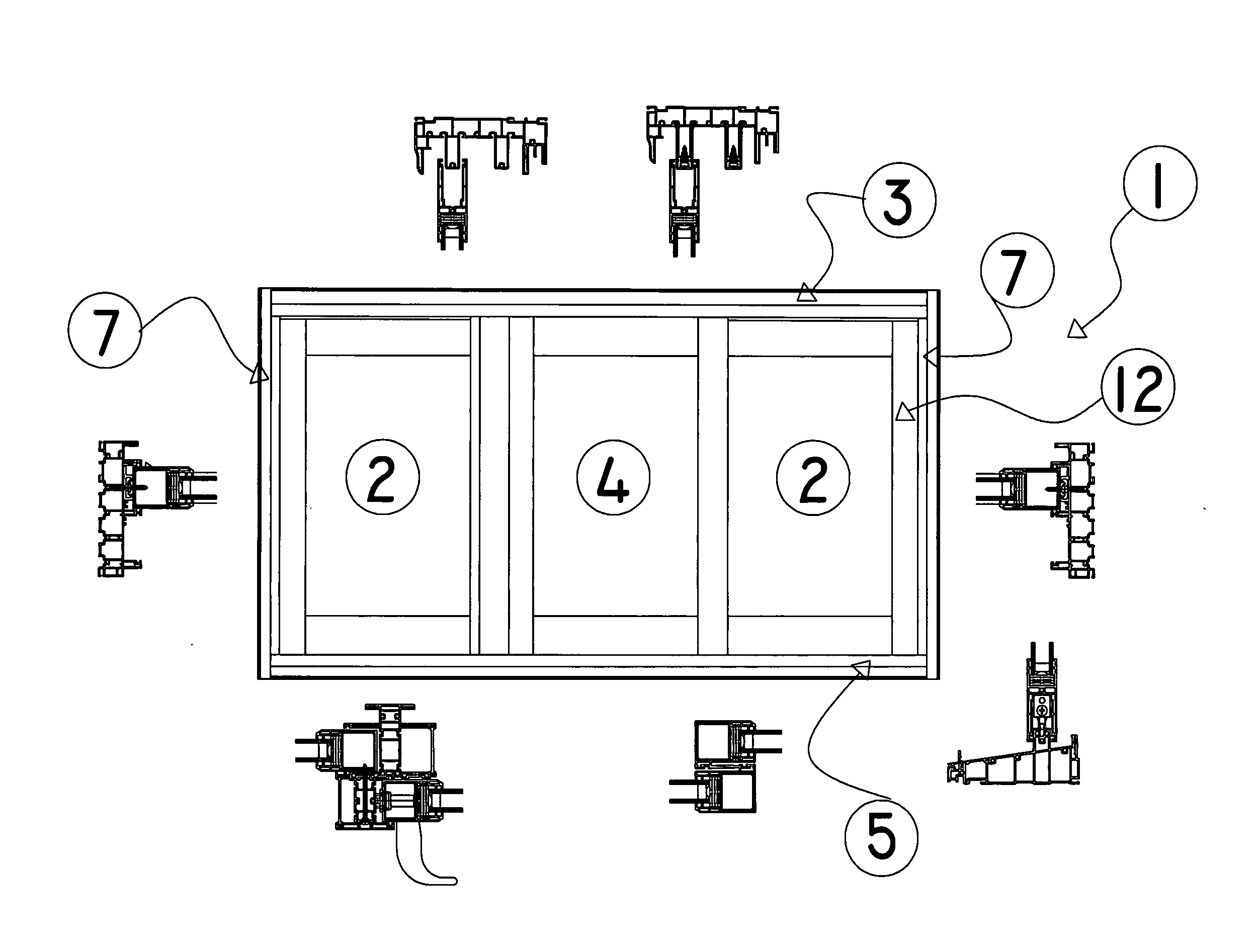 Height and Width Adjustment System for Sliding Doors