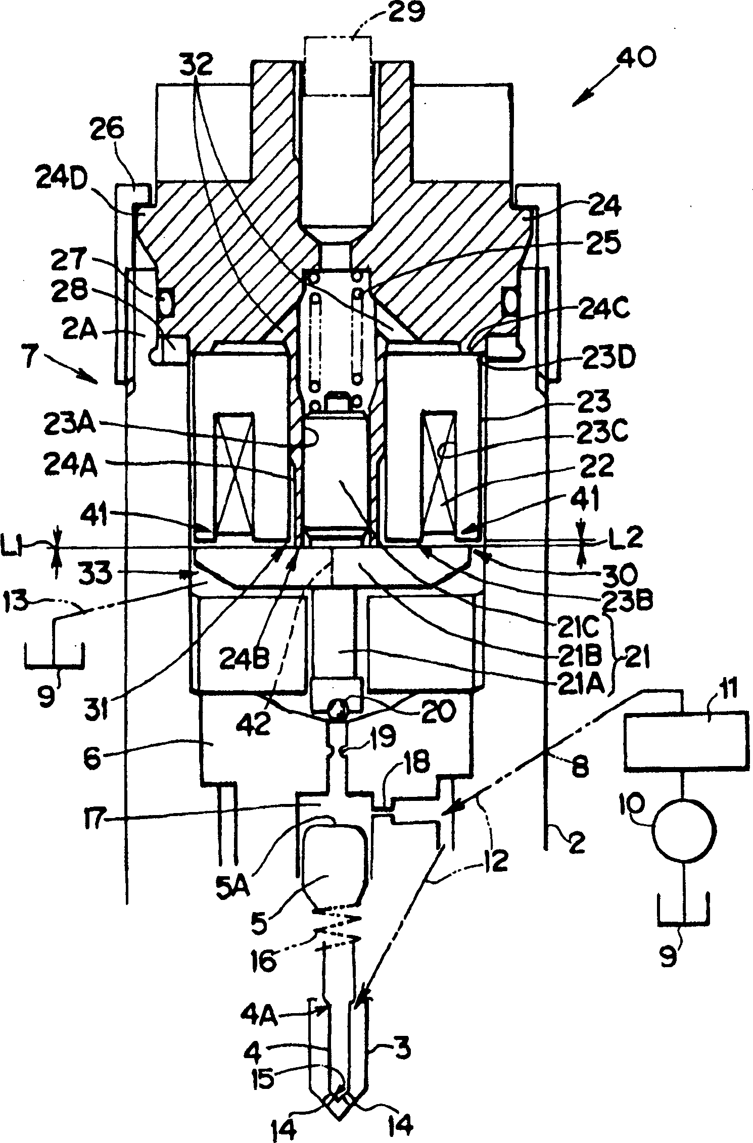 Fuel shooting valve