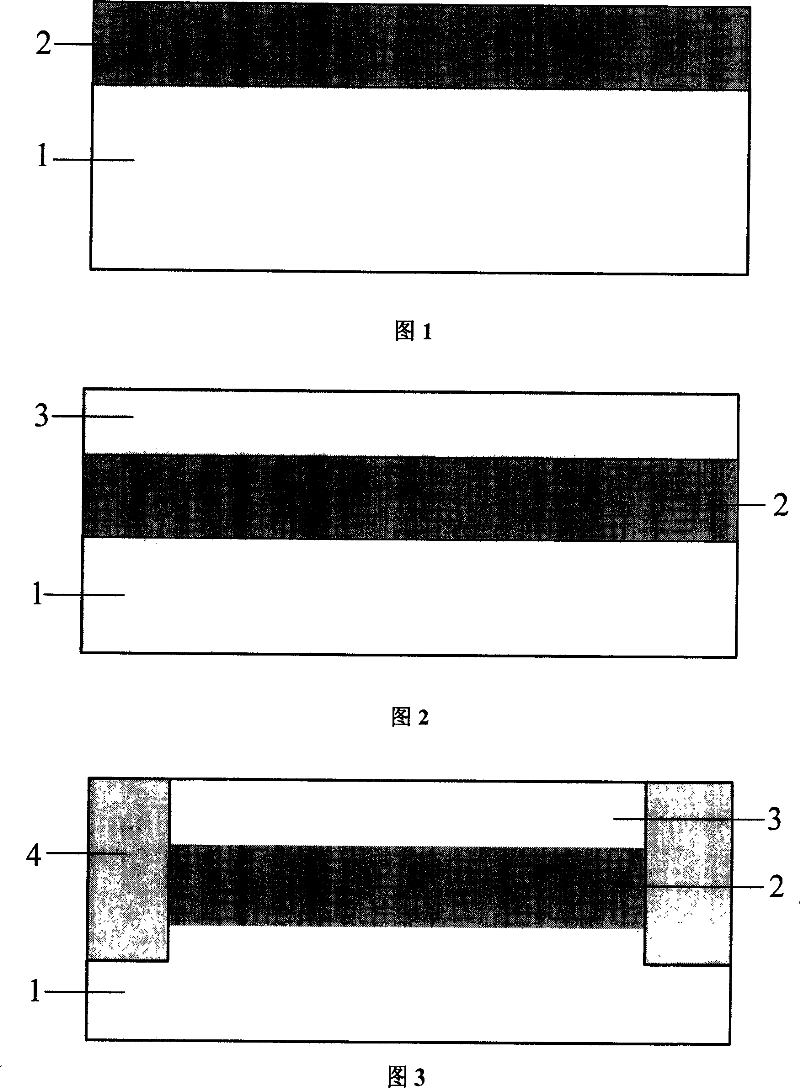 Method for making MOS transistor with source-drain on insulating layer