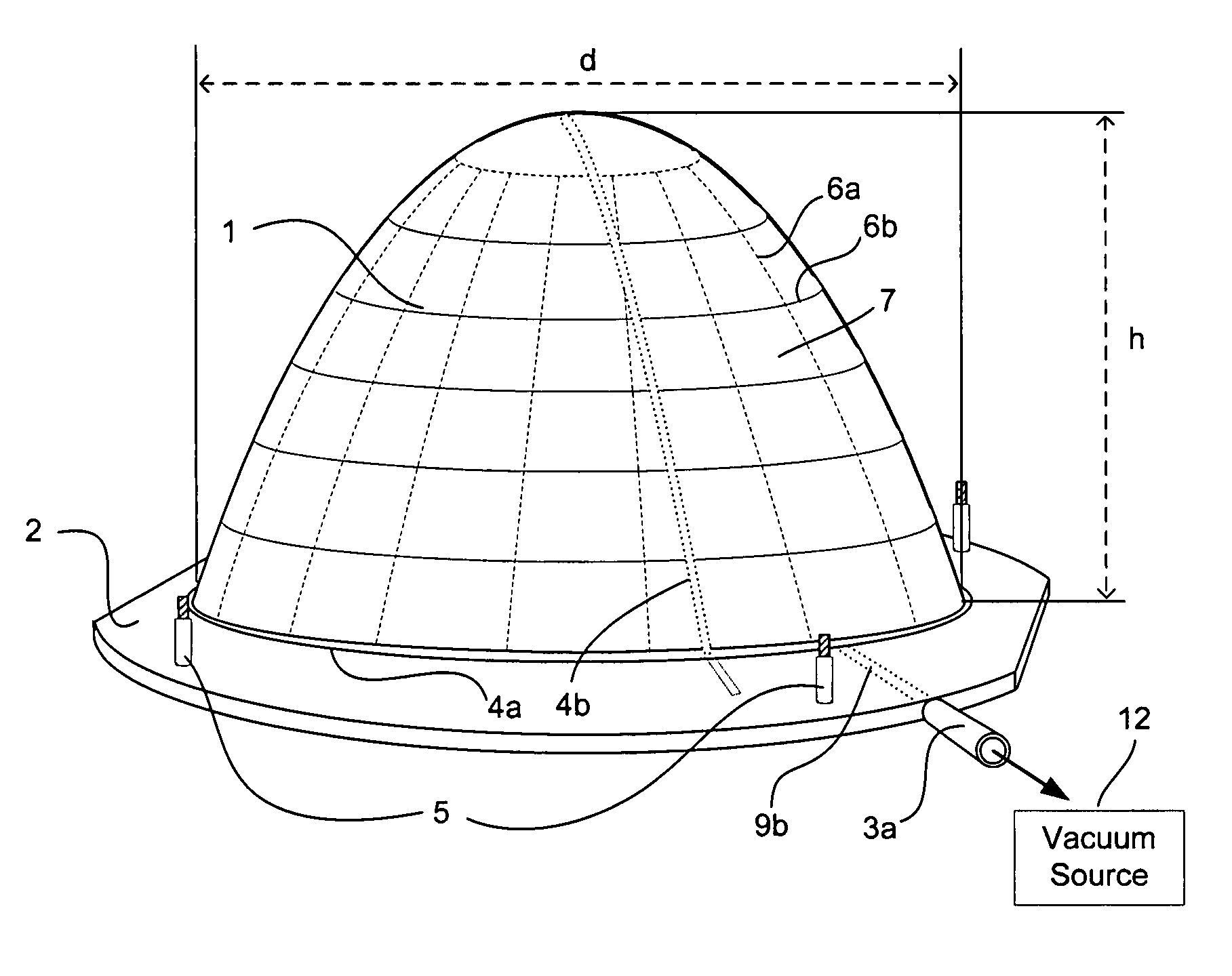 Method and device for immobilization of the human breast in a prone position for radiotherapy