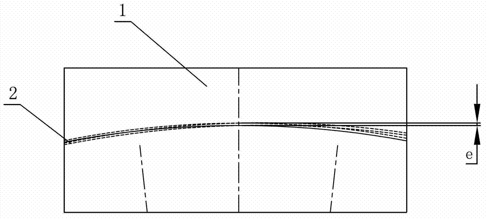 Stator punched plate of single-phase direct current brushless motor