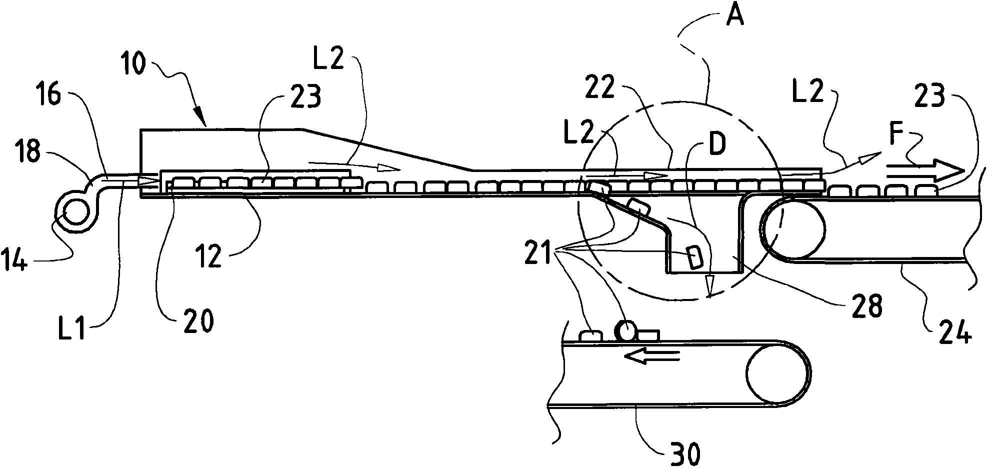 Method and apparatus for aligning screw caps of hollow bodies, especially bottles