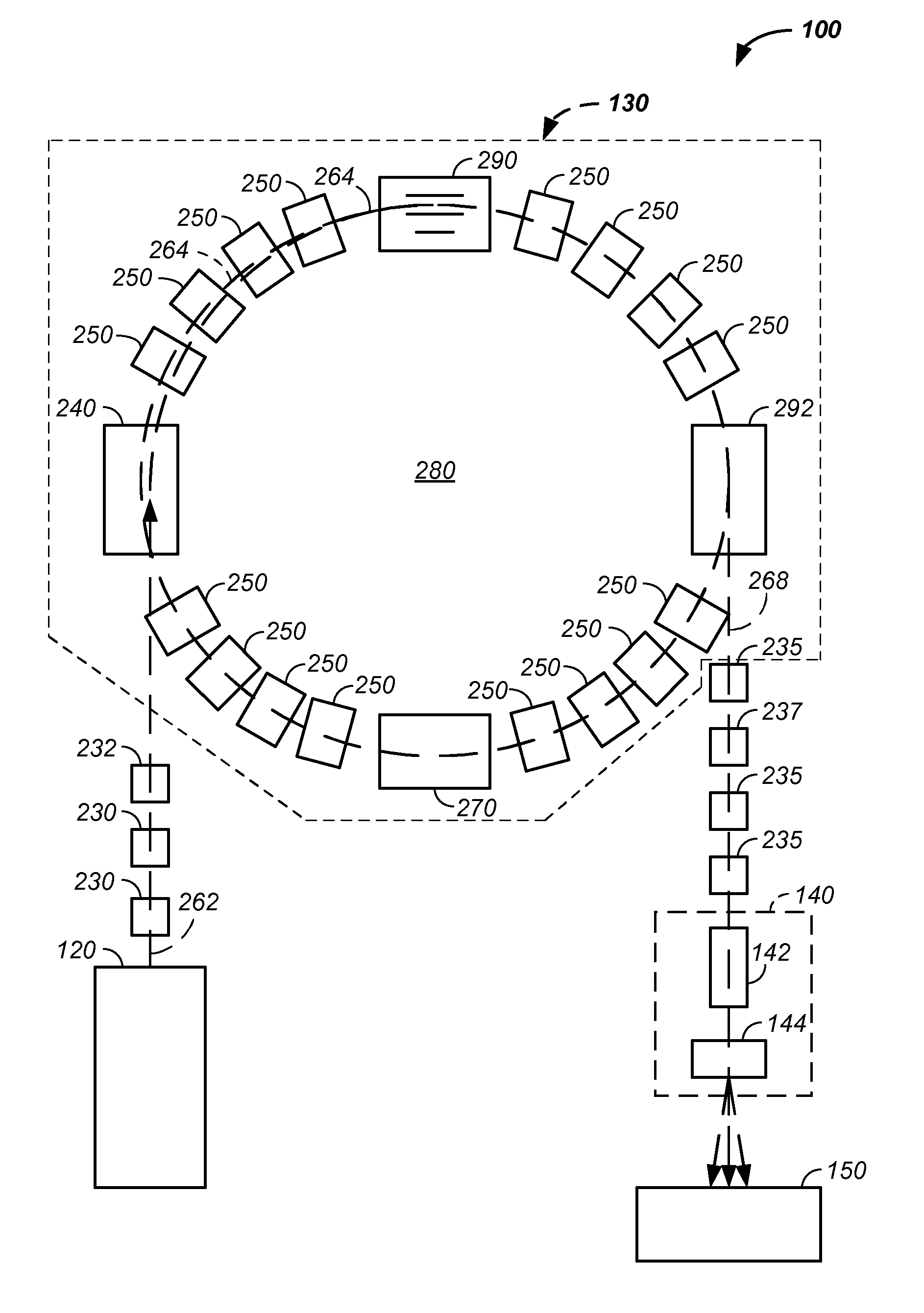 Charged particle cancer therapy and patient breath monitoring method and apparatus