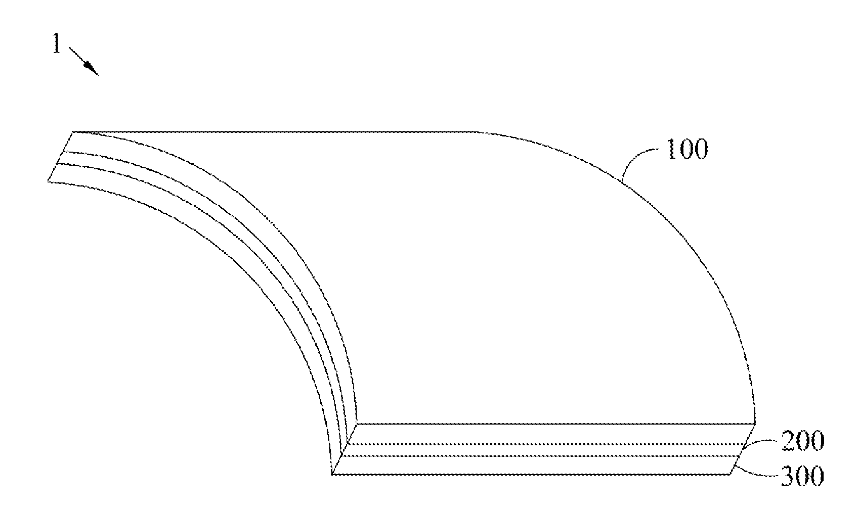 Curved touch panel and method for fabricating the same