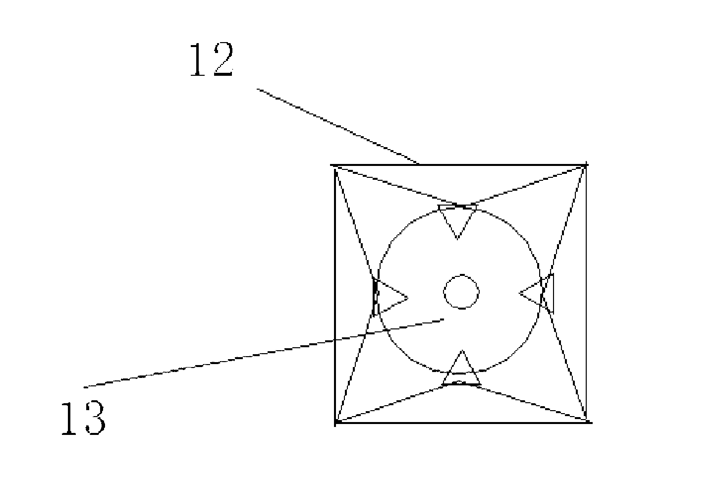 Vibration sensor of three-component fiber grating