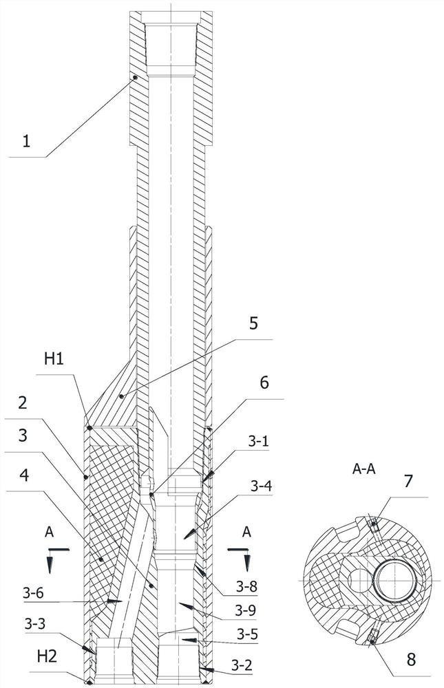 Thermal insulation straight hole injection-production Y joint and using method thereof