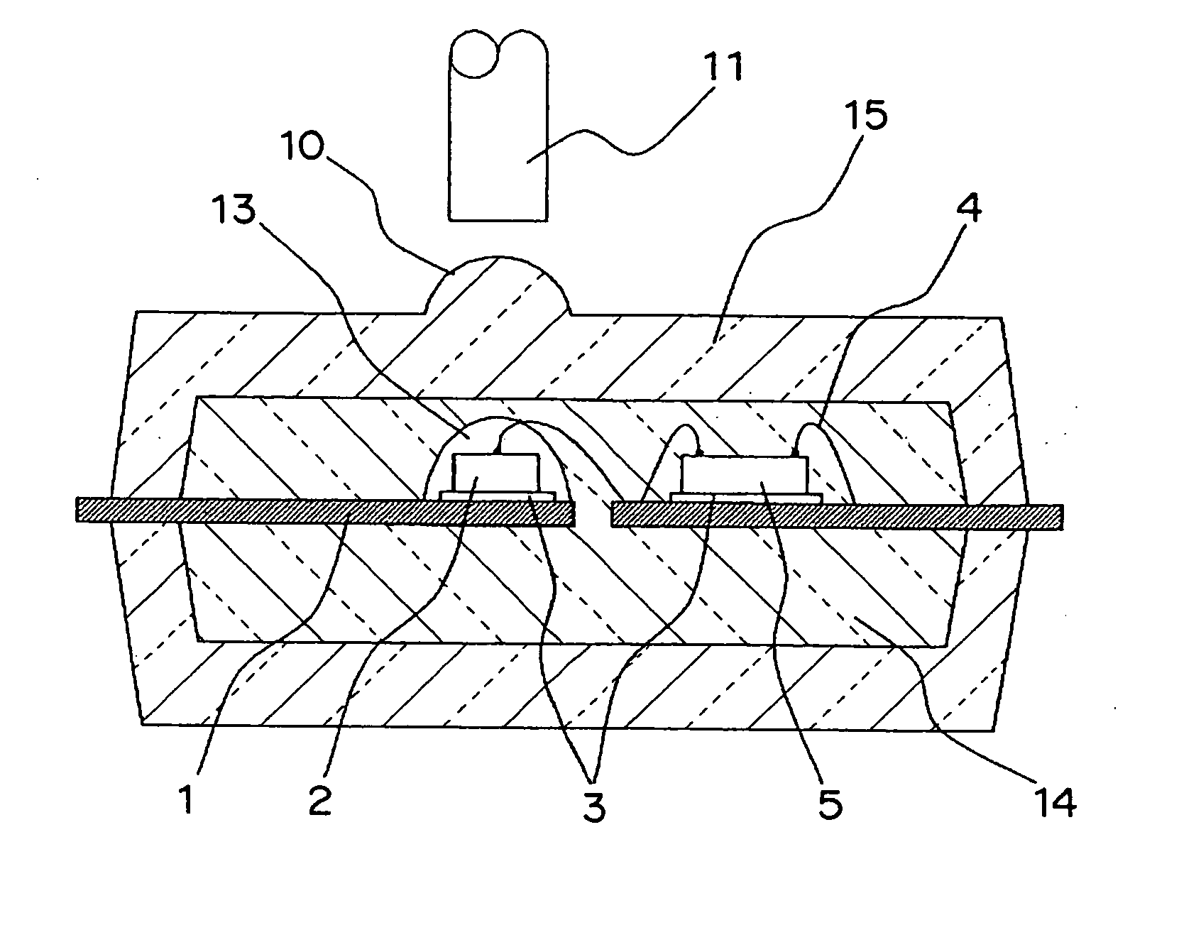 Optical semiconductor device, method for fabricating the same, lead frame and electronic equipment