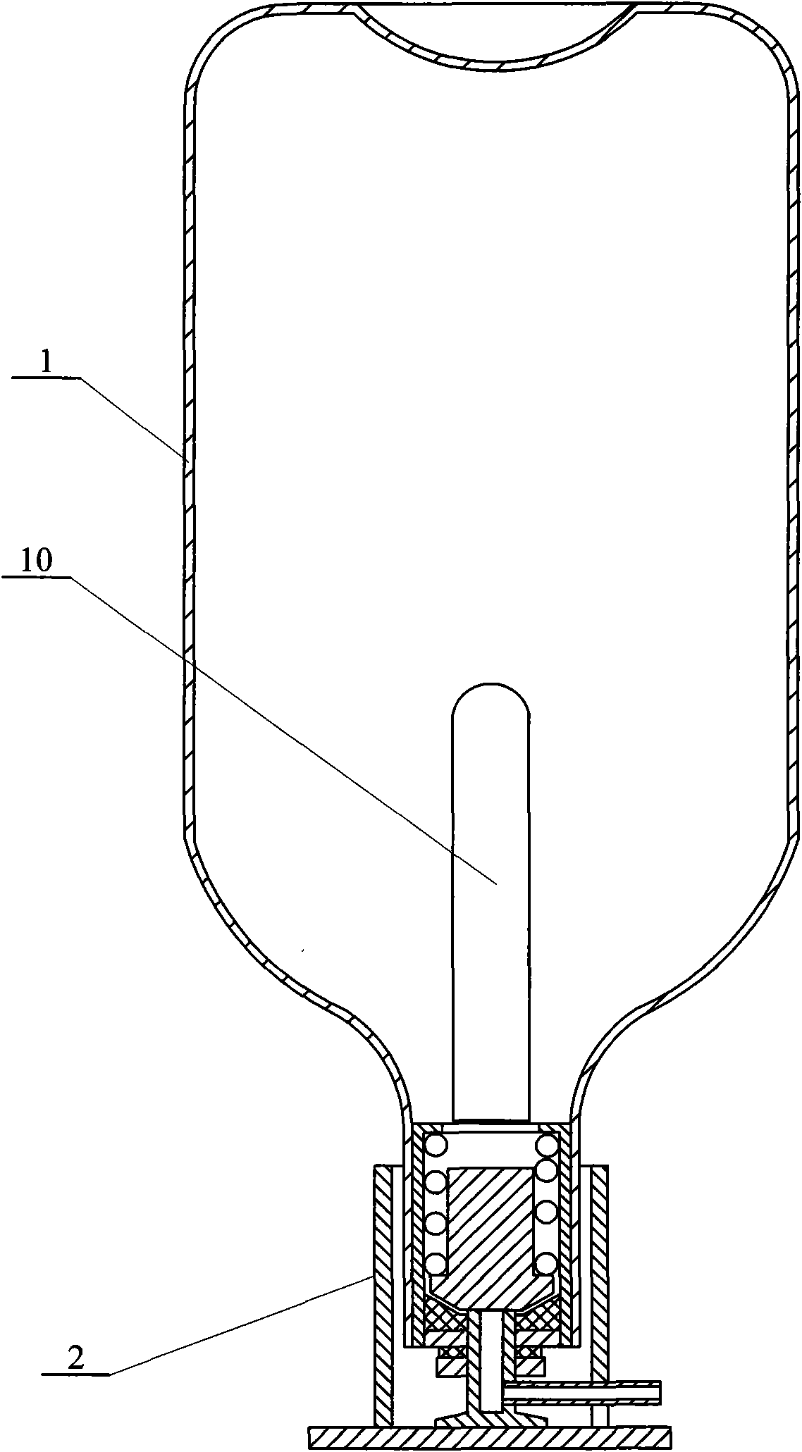 Pneumatic device for intravenous infusion