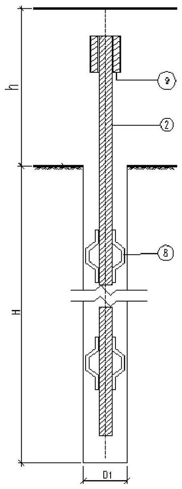 Anchor foundation for reinforcing power transmission line foundation